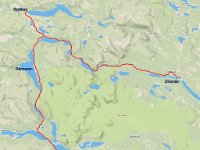 Kartbild  Cykling dag 1